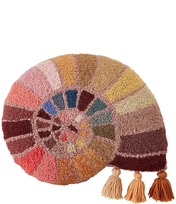 Jungalow Shelly Hooked Wool Tassel Pillow