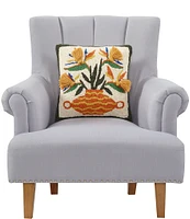 Jungalow Strelitzia Hooked Wool Tassel Pillow