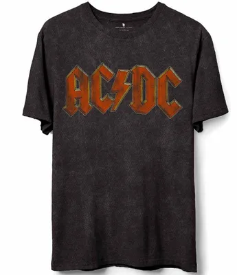 Junk Food ACDC Back In Black Tour Short Sleeve Graphic T-Shirt