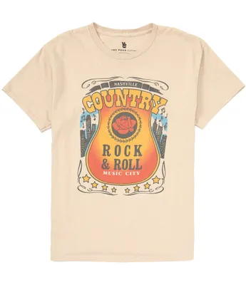 Junk Food Country Rock & Roll Short Sleeve Graphic T-Shirt