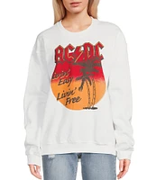 Junk Food Crewneck ACDC Fleece Sweatshirt