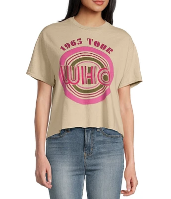 Junk Food Crewneck Short Sleeve The Who 1965 Tour Cropped T-Shirt