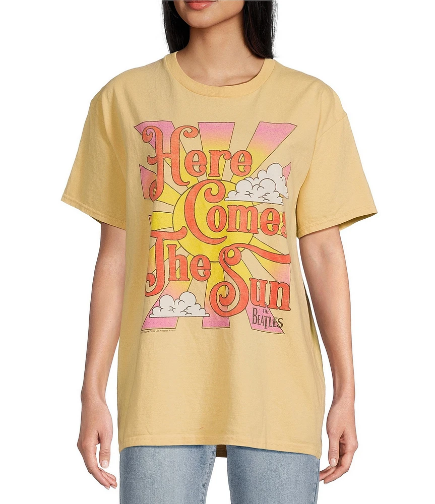 Junk Food Here Comes The Sun Graphic Crew Neck Short Sleeve T-Shirt