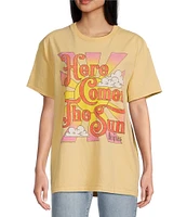 Junk Food Here Comes The Sun Graphic Crew Neck Short Sleeve T-Shirt