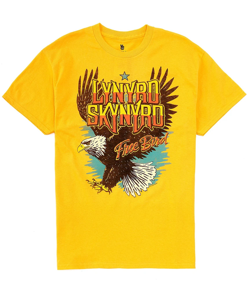 Junk Food Lynard Skynard Free Bird Short Sleeve Graphic T-Shirt