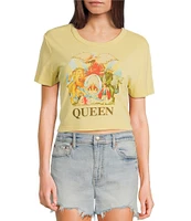 Junk Food Queen Short Sleeve Fitted Cropped Baby T-Shirt