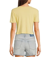 Junk Food Queen Short Sleeve Fitted Cropped Baby T-Shirt