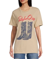 Junk Food Short Sleeve Rodeo Queen Oversized Graphic T-Shirt