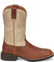 Justin Boots Men's Leather Canter Square Toe Western Boots