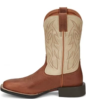 Justin Boots Men's Leather Canter Square Toe Western Boots