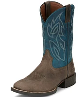 Justin Boots Men's Leather Canter Square Toe Western Boots