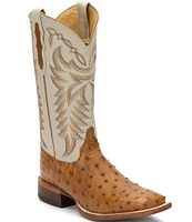 Justin Boots Men's Pascoe 13#double; Full Quill Ostrich Western Boots