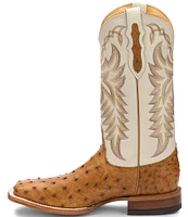 Justin Boots Men's Pascoe 13#double; Full Quill Ostrich Western Boots