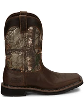 Justin Boots Men's Trekker 11#double; Camo Waterproof Work Boots