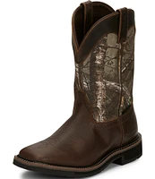 Justin Boots Men's Trekker 11#double; Camo Waterproof Work Boots