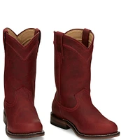 Justin Boots Holland Leather Western Booties