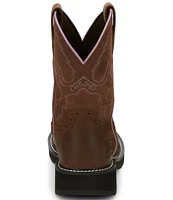 Justin Boots Wanette Leather Steel Toe Western Boots