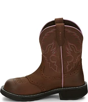 Justin Boots Wanette Leather Steel Toe Western Boots