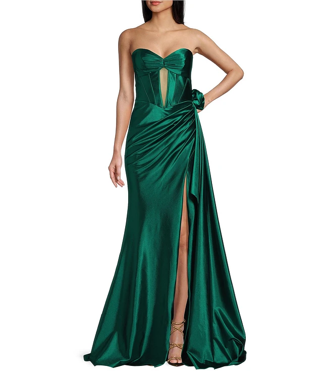 green emerald velvet dress Jovani 40074 Beaded Long Mermaid Evening Prom Dress main image 0