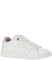 K-Swiss Women's Base Court Perforated Stripe Sneakers