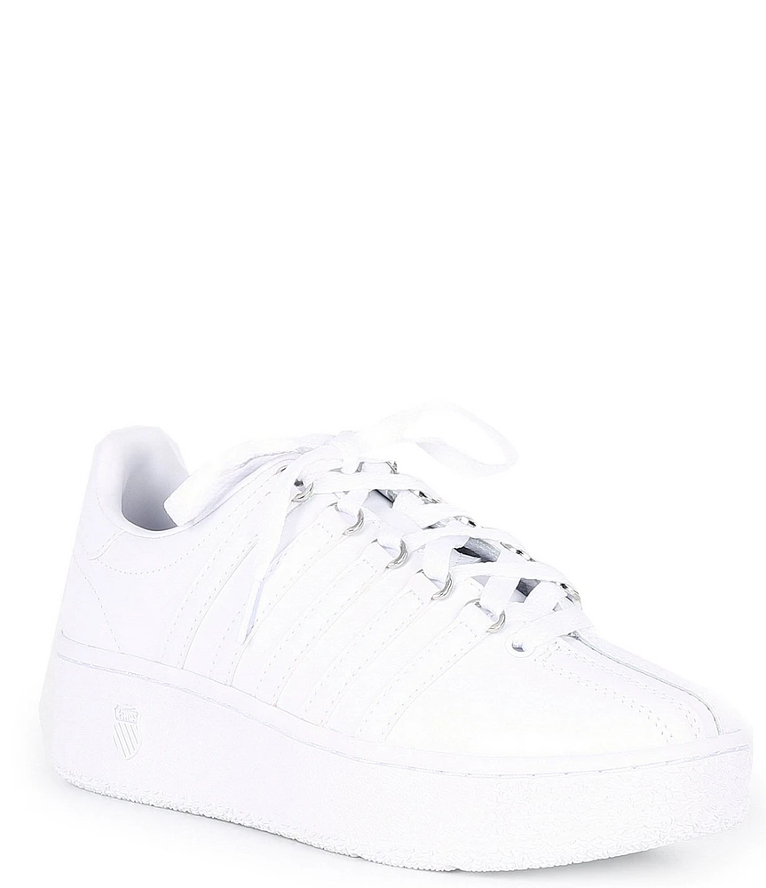 K-Swiss Women's Classic VN Leather Retro Platform Sneakers