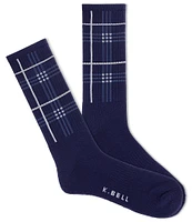 K. Bell Charlie Plaid Crew Dress Socks