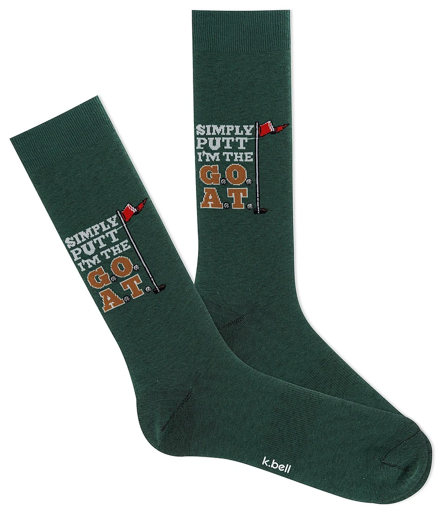 K. Bell Simply Putt Crew Dress Socks