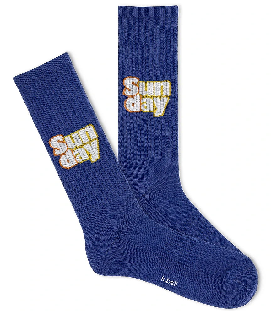 K. Bell Sunday Funday Crew Socks