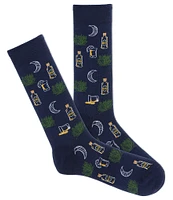 K. Bell Tequila Nights Crew Dress Socks