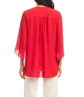 Karen Kane Bracelet Sleeve Asymmetric Top