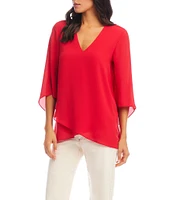 Karen Kane Bracelet Sleeve Asymmetric Top
