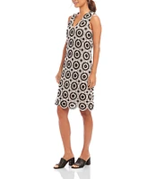 Karen Kane Crochet V-Neck Sleeveless Shift Dress