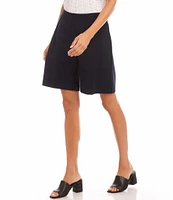 Karen Kane Double Stretch Twill A-Line Shorts
