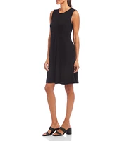 Karen Kane Jersey Knit Scoop Neck Sleeveless Fit-And-Flare Dress