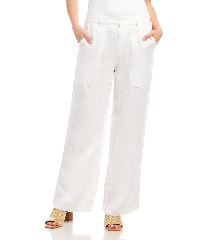Karen Kane Linen Wide Leg Pants