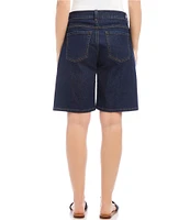 Karen Kane Mid Rise Denim Bermuda Shorts