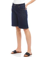 Karen Kane Mid Rise Denim Bermuda Shorts