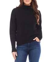 Karen Kane Mock Neckline Long Sleeve Sweater