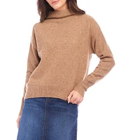 Karen Kane Mock Neckline Long Sleeve Sweater