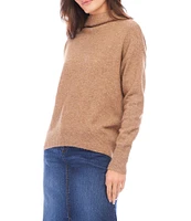 Karen Kane Mock Neckline Long Sleeve Sweater