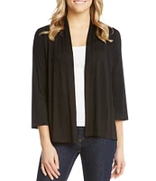 Karen Kane Molly Open Front 3/4 Sleeve Jersey Knit Cardigan