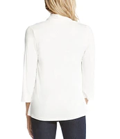 Karen Kane Molly Open Front 3/4 Sleeve Jersey Knit Cardigan