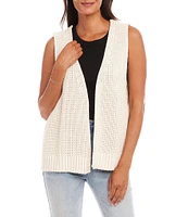 Karen Kane Open Knit Sweater Vest