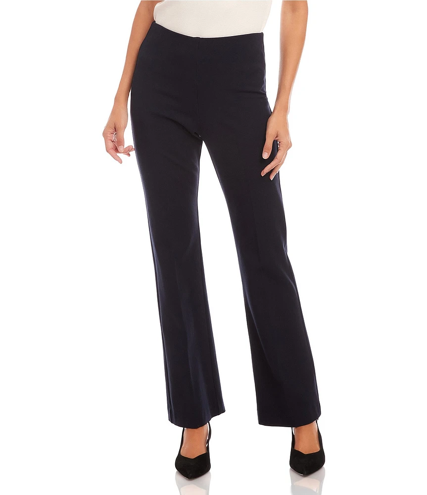 Karen Kane Petite Size Double Stretch Twill High Rise Bootcut Pull-On Pants