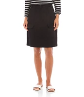 Karen Kane Petite Size Twill High Waist A-Line Cargo Skirt