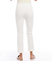 Karen Kane Pintuck Knit Cropped Pull-On Straight Leg Pants