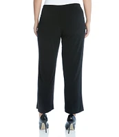 Karen Kane Plus Size Crepe Pull-On Flat Front Wide Leg Pants