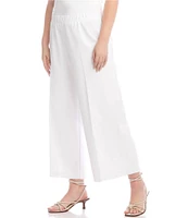 Karen Kane Plus Size High-Rise Cropped Wide-Leg Pull-On Pants