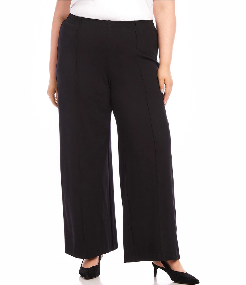 Karen Kane Plus Size Luna Stretch Wide Leg Pants