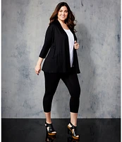 Karen Kane Plus Size Pull-On Knit Ankle Leggings